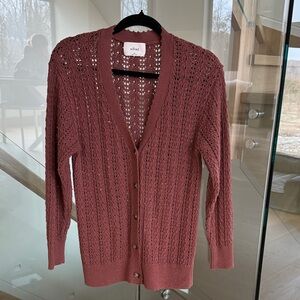 Wilfred Brown Knit Cardigan